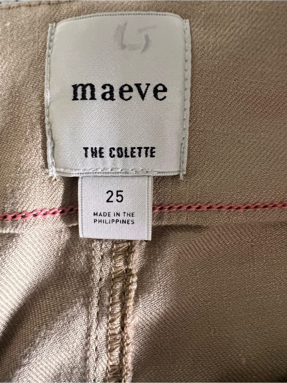 Anthropologie Maeve Colette cropped linen wide-leg pants 25 excellent condition - Picture 13 of 15
